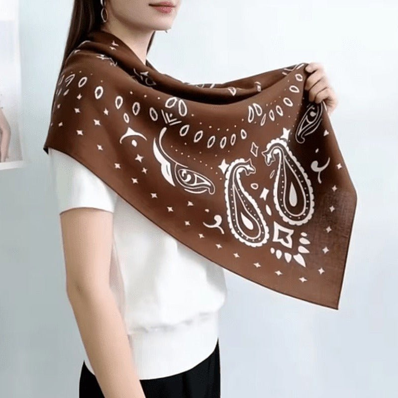 SOKYND Adaure Paisley Knitted Bandana Scarf AccessoriesSOKYND-744855-BRO-ONESIZ-48247BrownOne Size