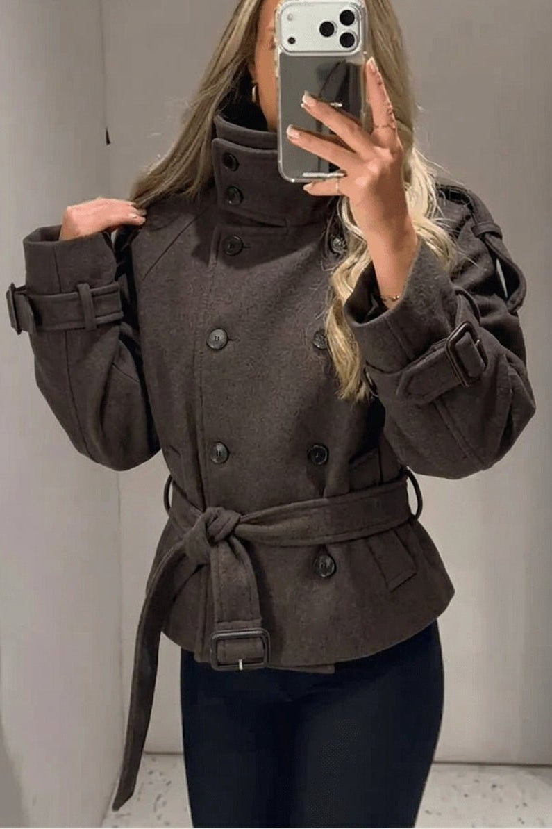 SOKYND Alicia Double Breasted Belted Coat CoatSOKYND-348759-M-OS-65143M