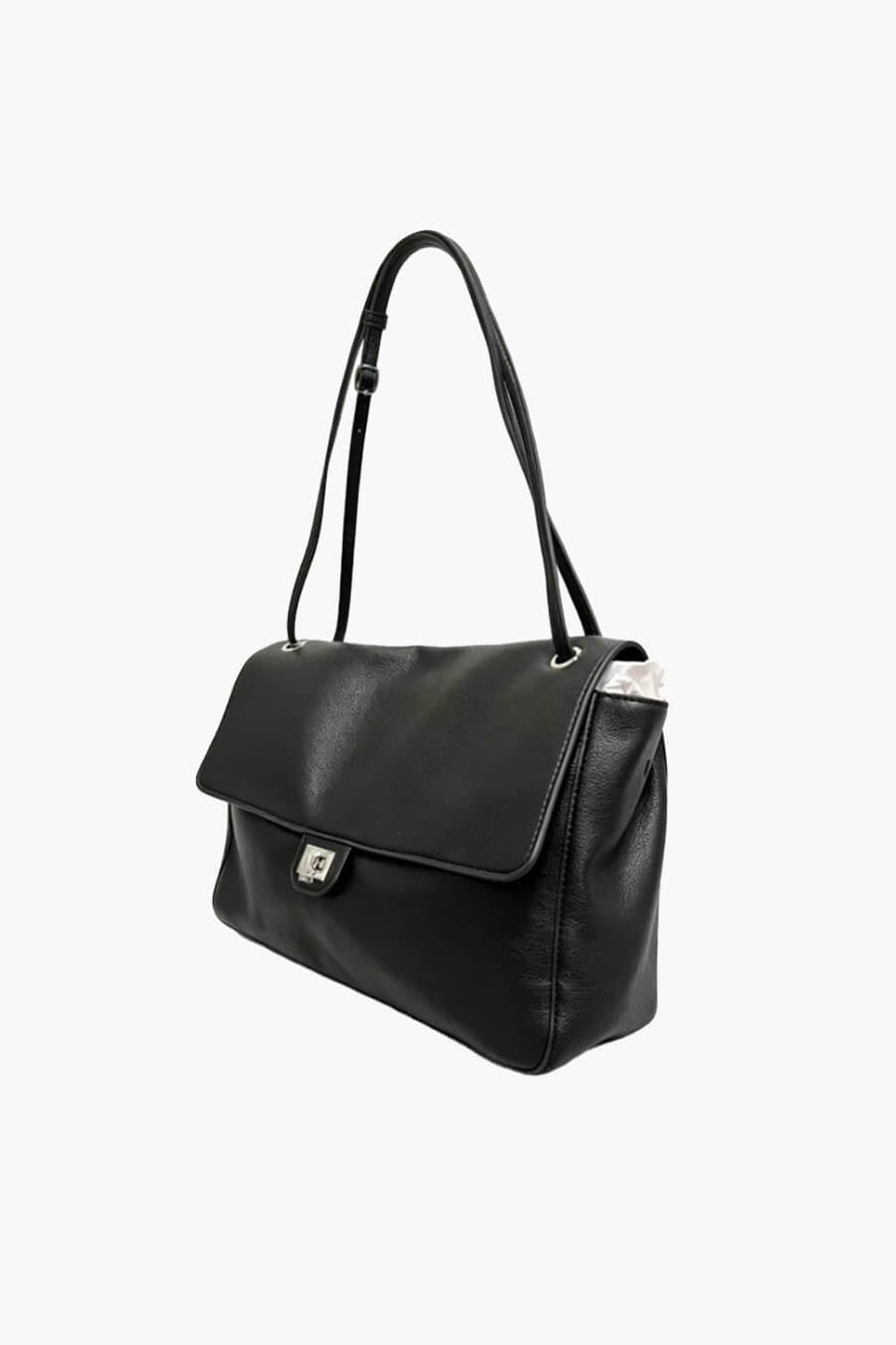SOKYND Amelie Maxi Flap Leather Shoulder Bag BagSOKYND-400727-BLA-32-78359Black32x9x22 cm