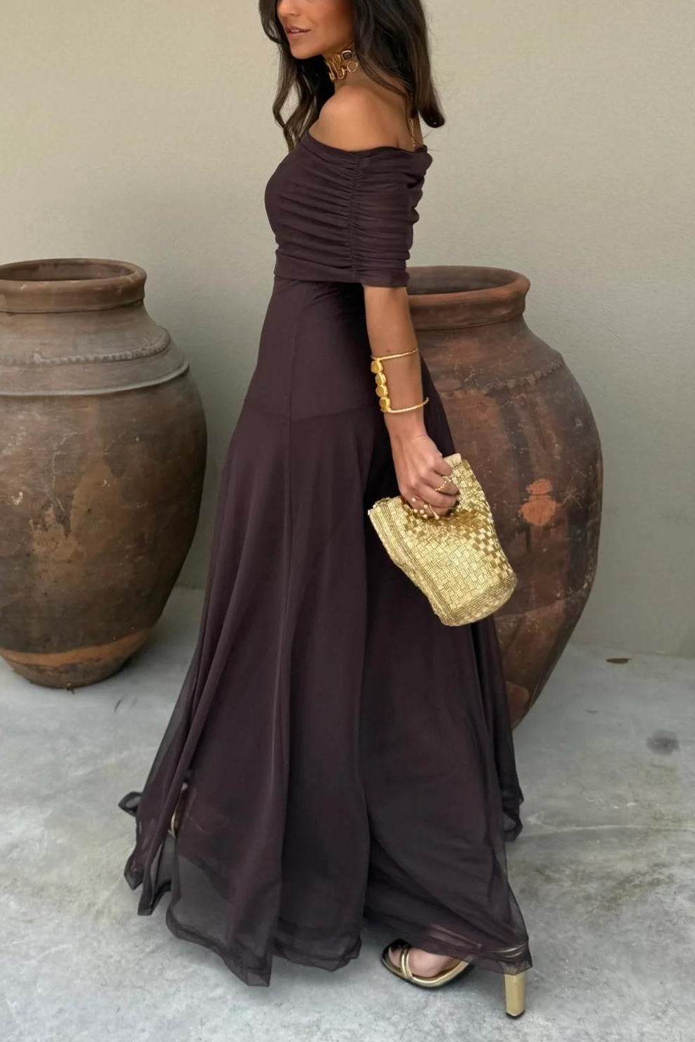 SOKYND Brianna Off Shoulder Maxi Dress DressXL