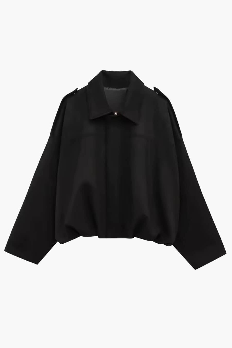 SOKYND Erica Faux Suede Bomber Jacket JacketSOKYND-248727-BLA-S-45079BlackS