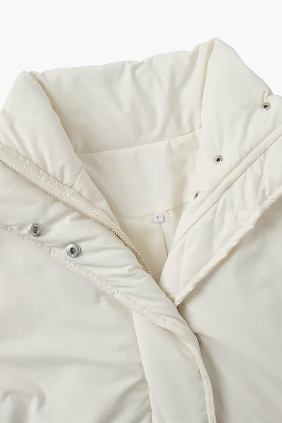 SOKYND Hanna Stand Collar Padded Puffer Coat CoatSOKYND-983063-BEI-S-89207BeigeS