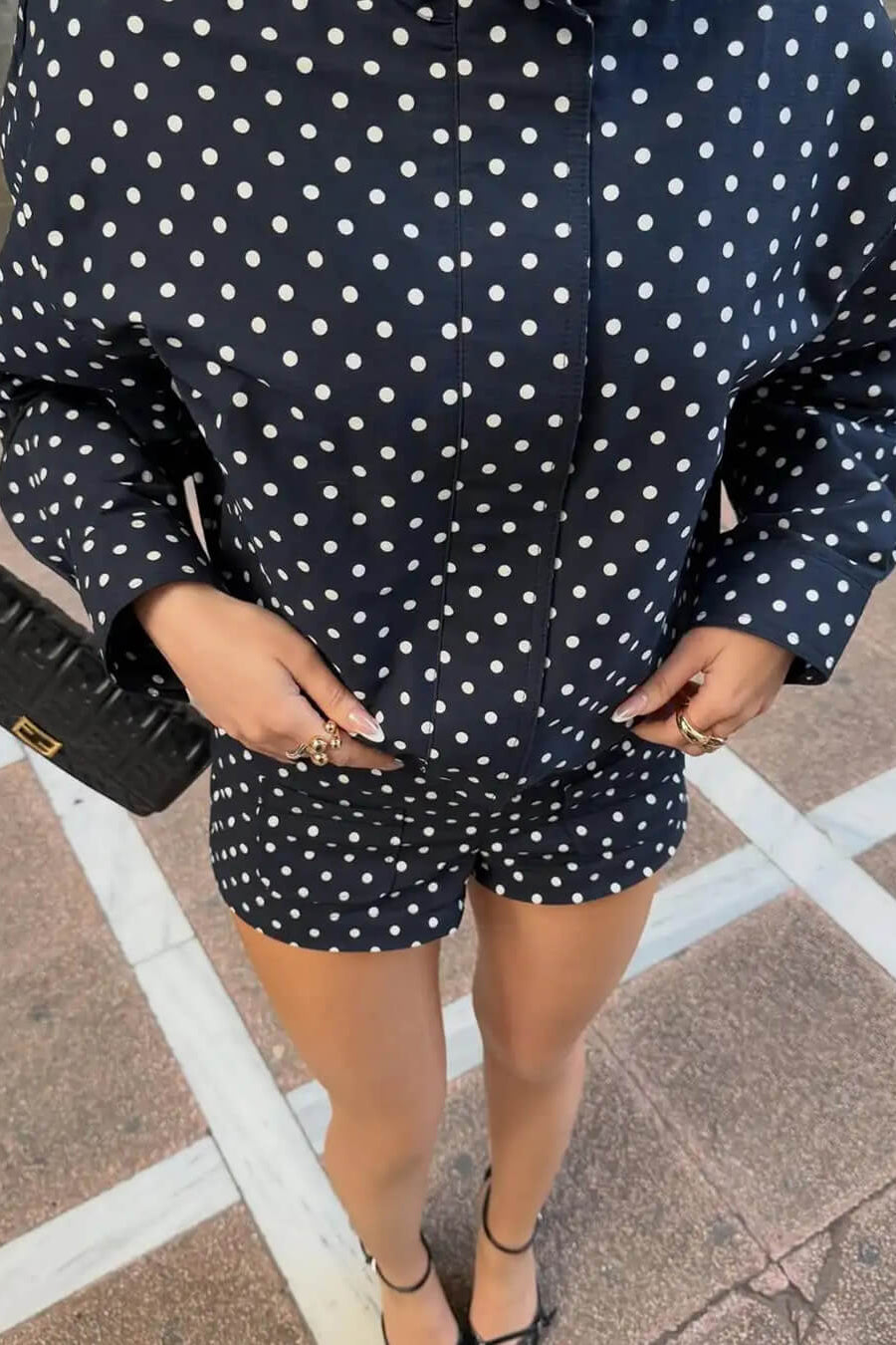 SOKYND Hera Polka Dot Jacket Coats & JacketsmB1774219786673999419BlackM