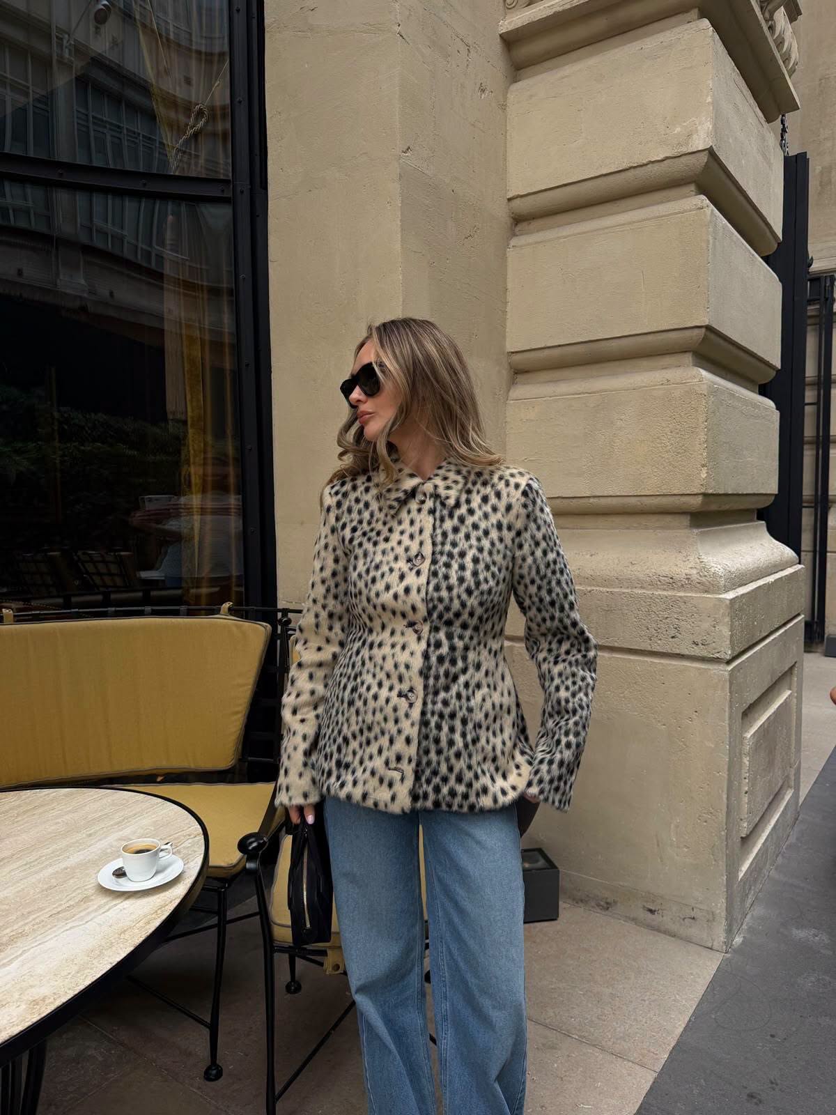 SOKYND Linda Leopard Faux Fur Lapel Coat CoatSOKYND-680727-S-OS-06391S