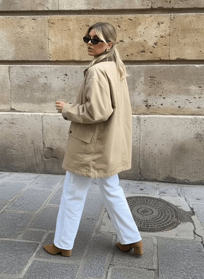 SOKYND Linda Vintage Utility Canvas Jacket JacketSOKYND-119895-BEI-S-18935BeigeS