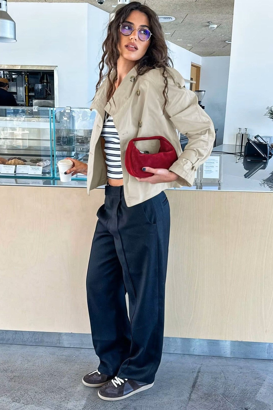 SOKYND Lucy Belted Trench Coat CoatSOKYND-541143-BEI-M-99639BeigeM