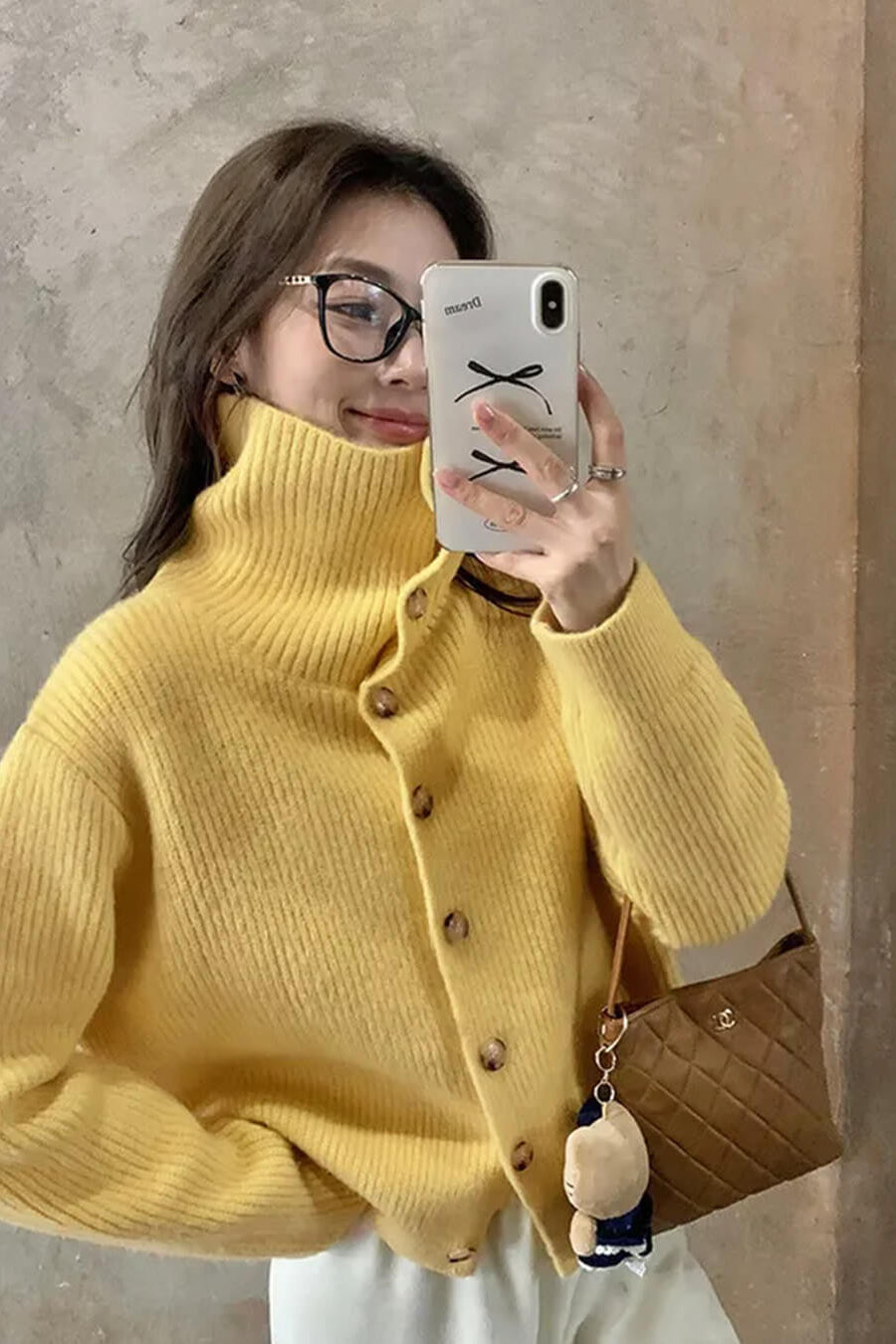 SOKYND Melanie Oversized Knit Cardigan CardiganSOKYND-020311-GIN-L-52855Ginger YellowL
