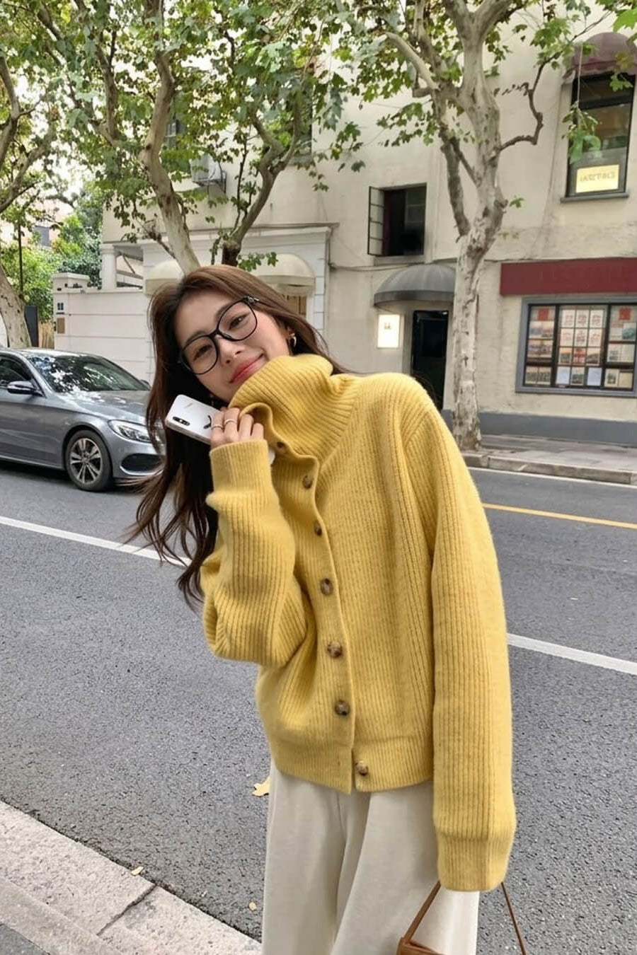 SOKYND Melanie Oversized Knit Cardigan CardiganSOKYND-020311-GIN-S-87319Ginger YellowS