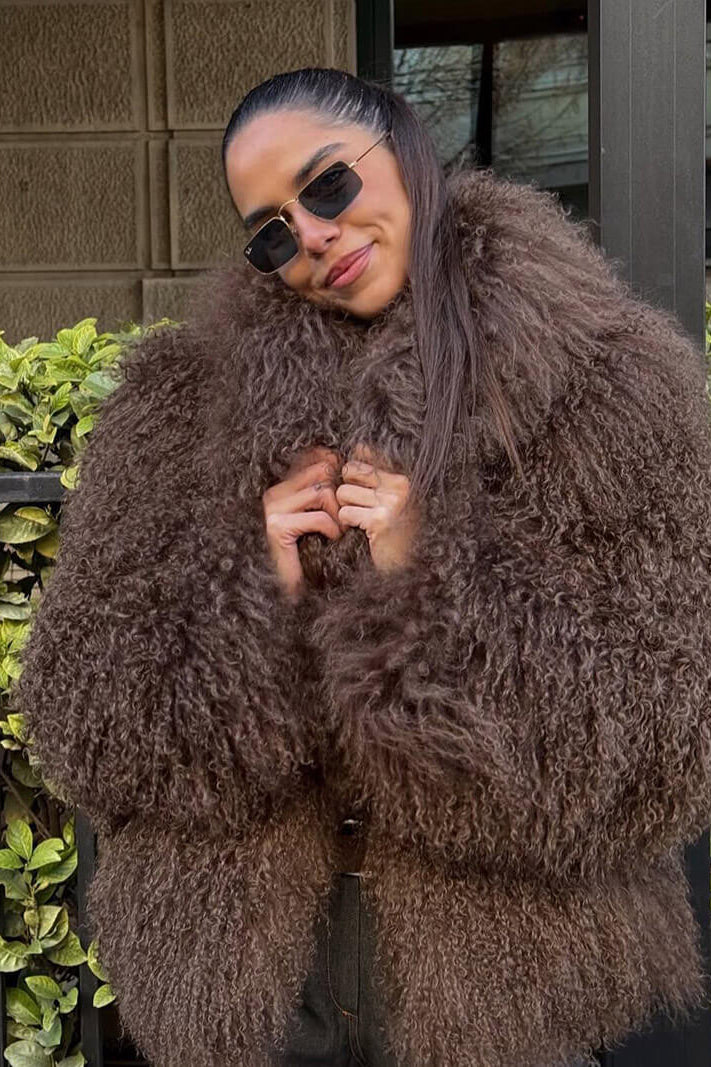 SOKYND Miranda Faux Fur Coat Coats & Jacketski1767356248757527702BrownS