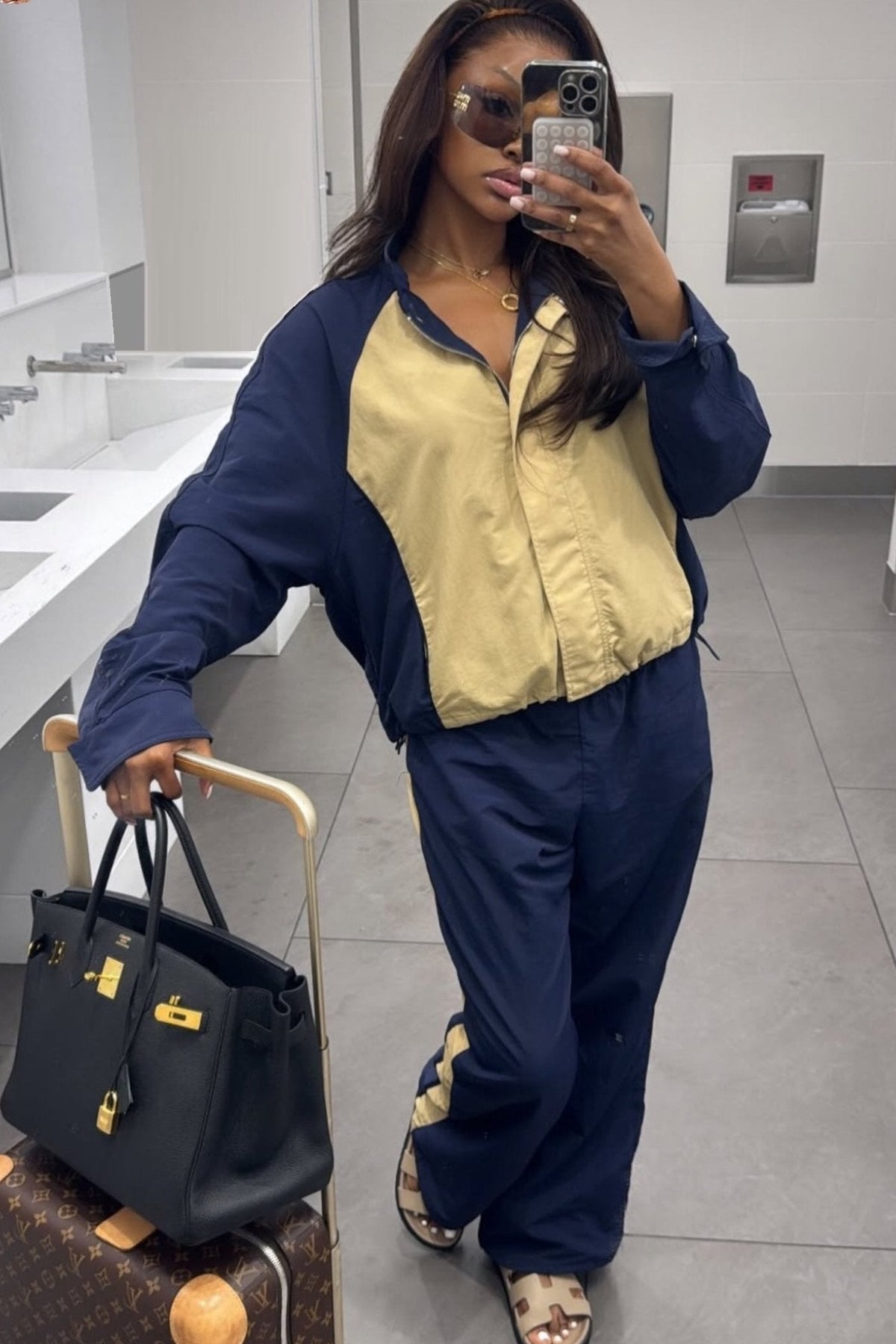 SOKYND Nora Patchwork Nylon Tracksuit TracksuitSOKYND-729623-L-OS-21719L