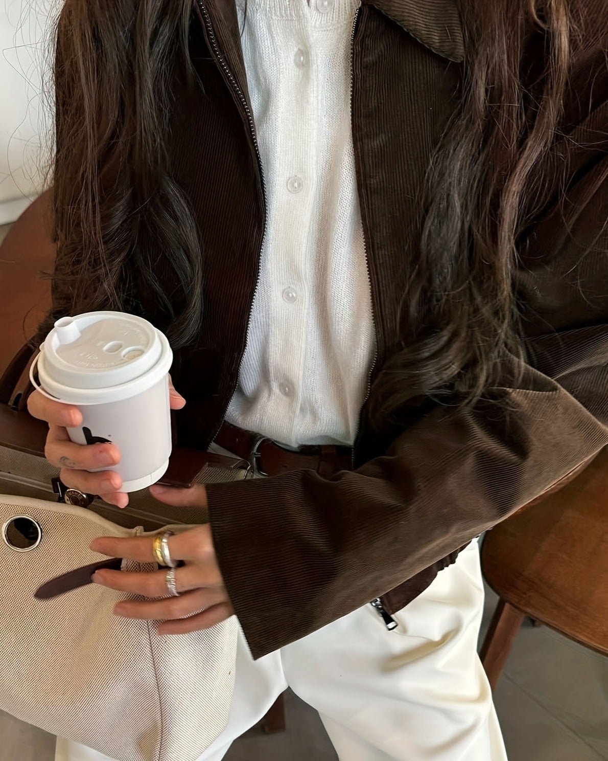 SOKYND Rachel Corduroy Bomber Jacket JacketSOKYND-748183-COF-S-92823Coffee BrownS
