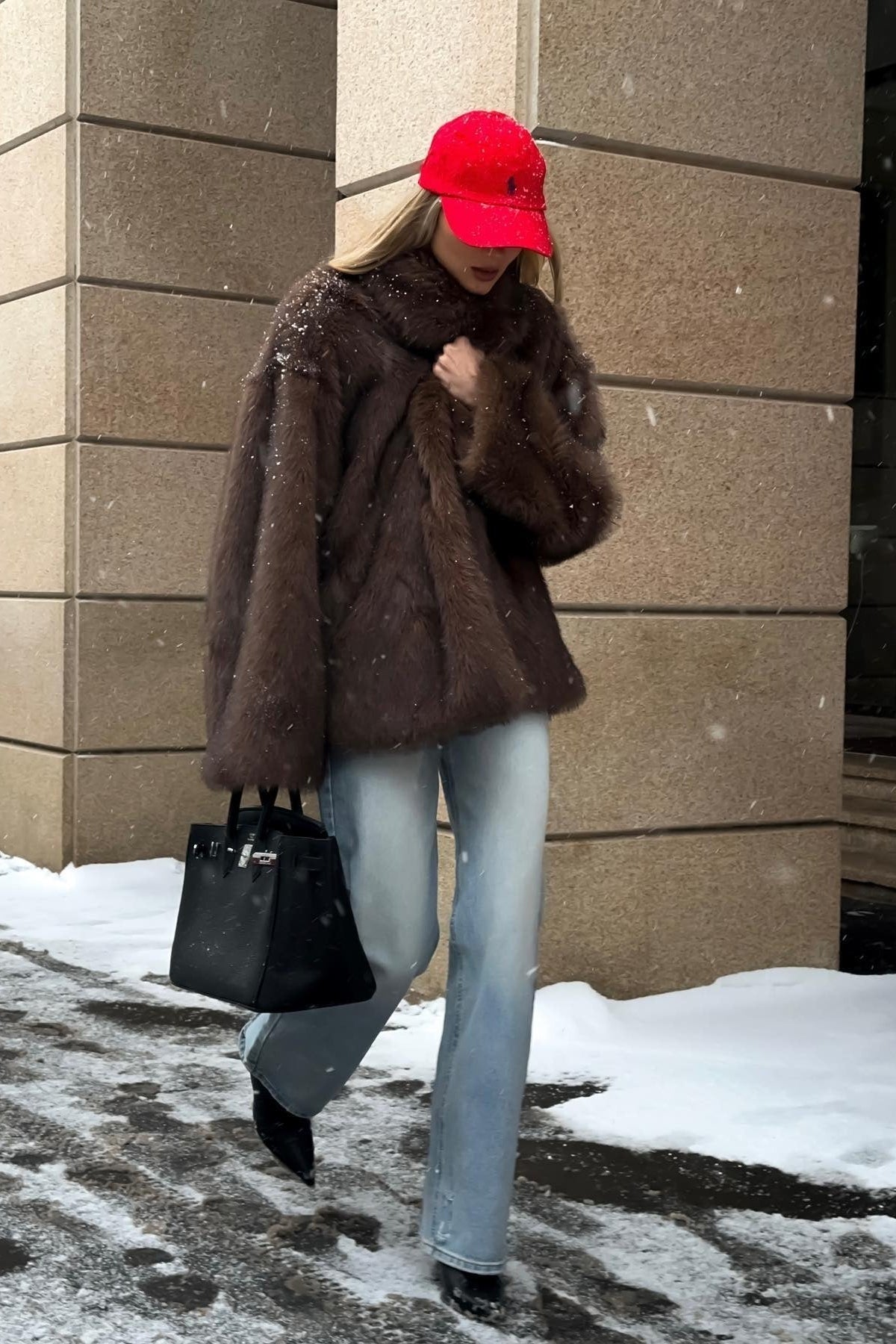 SOKYND Sariyah Faux Fur Coat Coats & JacketsQD1767356248758402257BrownM