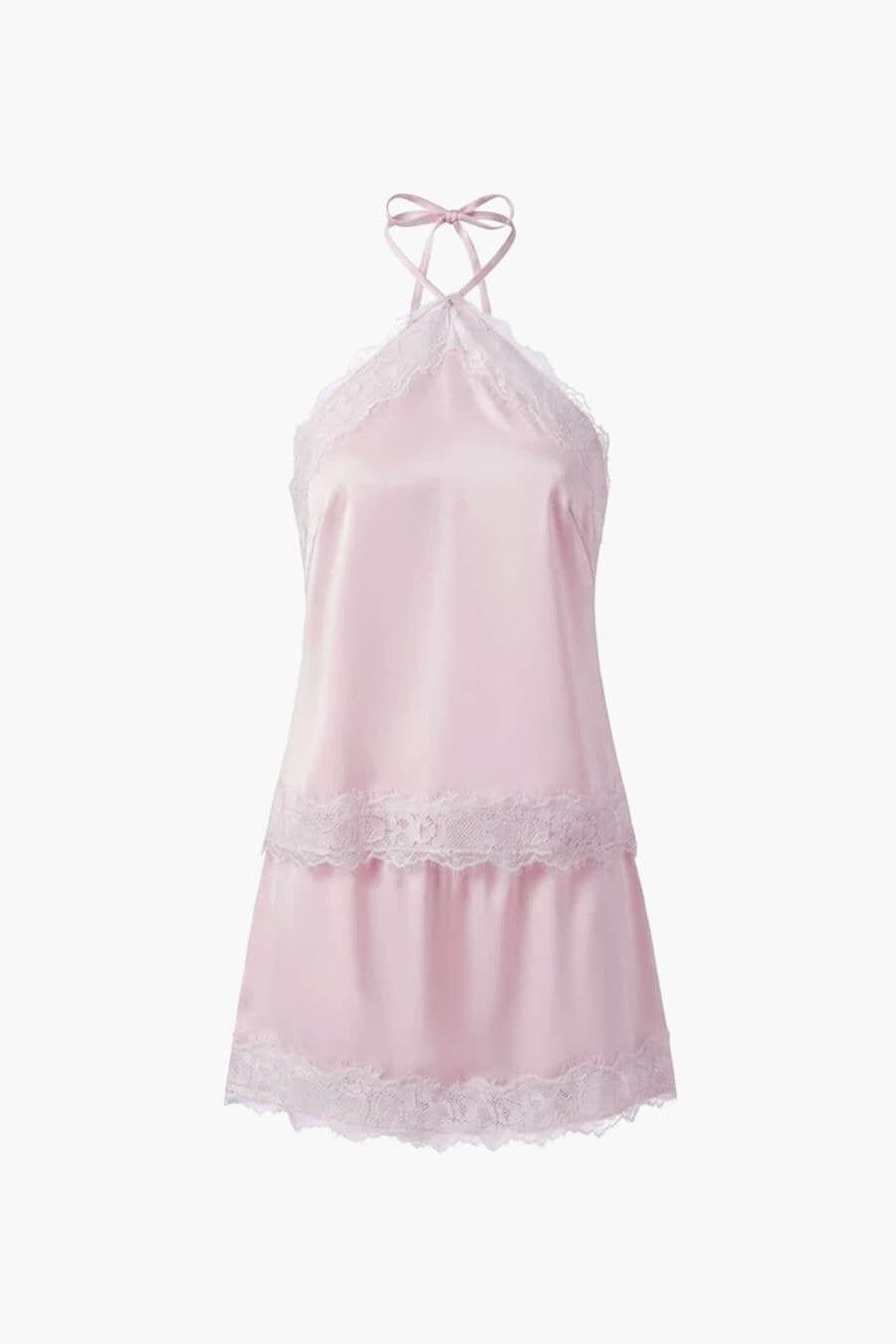 SOKYND Sienna Satin Halter Neck Two-Piece Set Matching SetsSOKYND-584343-PIN-XS-70711Pink SetXS
