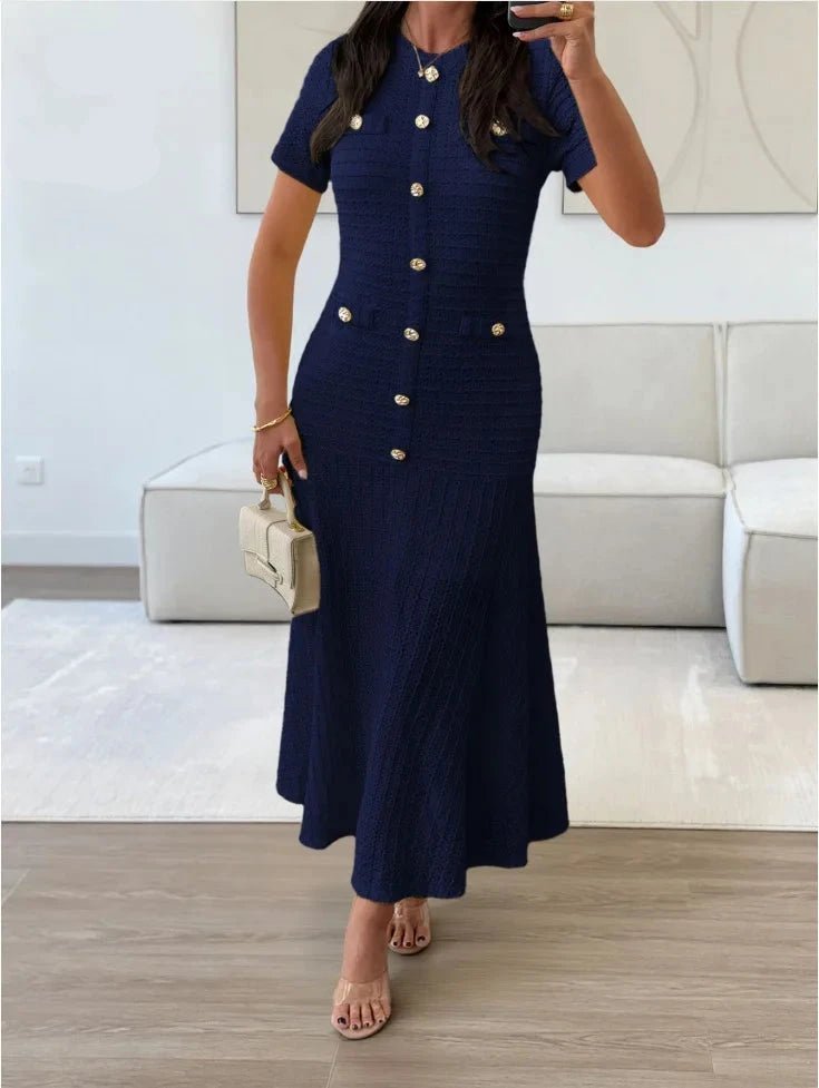 SOKYND Teresa Bodycon Flared Midi Dress DressSOKYND-522263-NAV-S-43223Navy BlueS