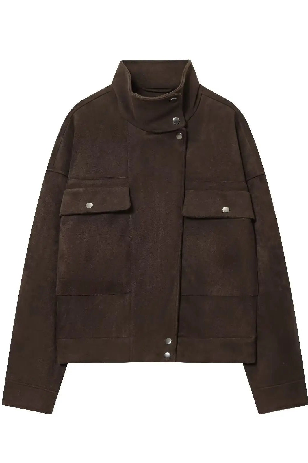 SOKYND Valerie Vintage Oversized Bomber Jacket JacketSOKYND-197207-DEE-XS-49015Deep CoffeeXS