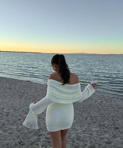 Jasmine Off-Shoulder Bodycon Knit Dress