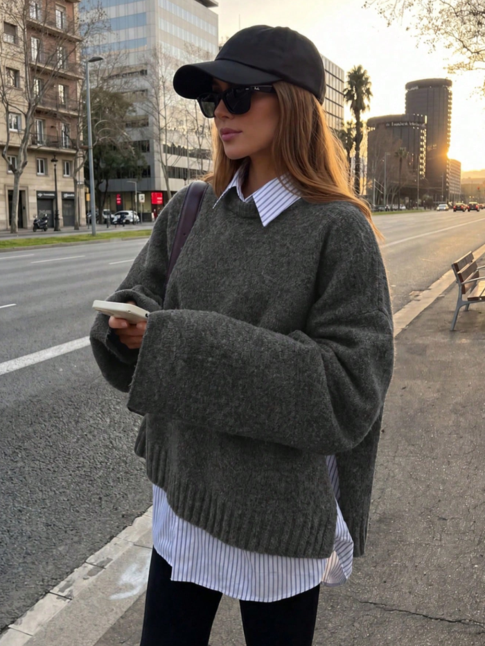 Lara Ribbed Knit Sweater