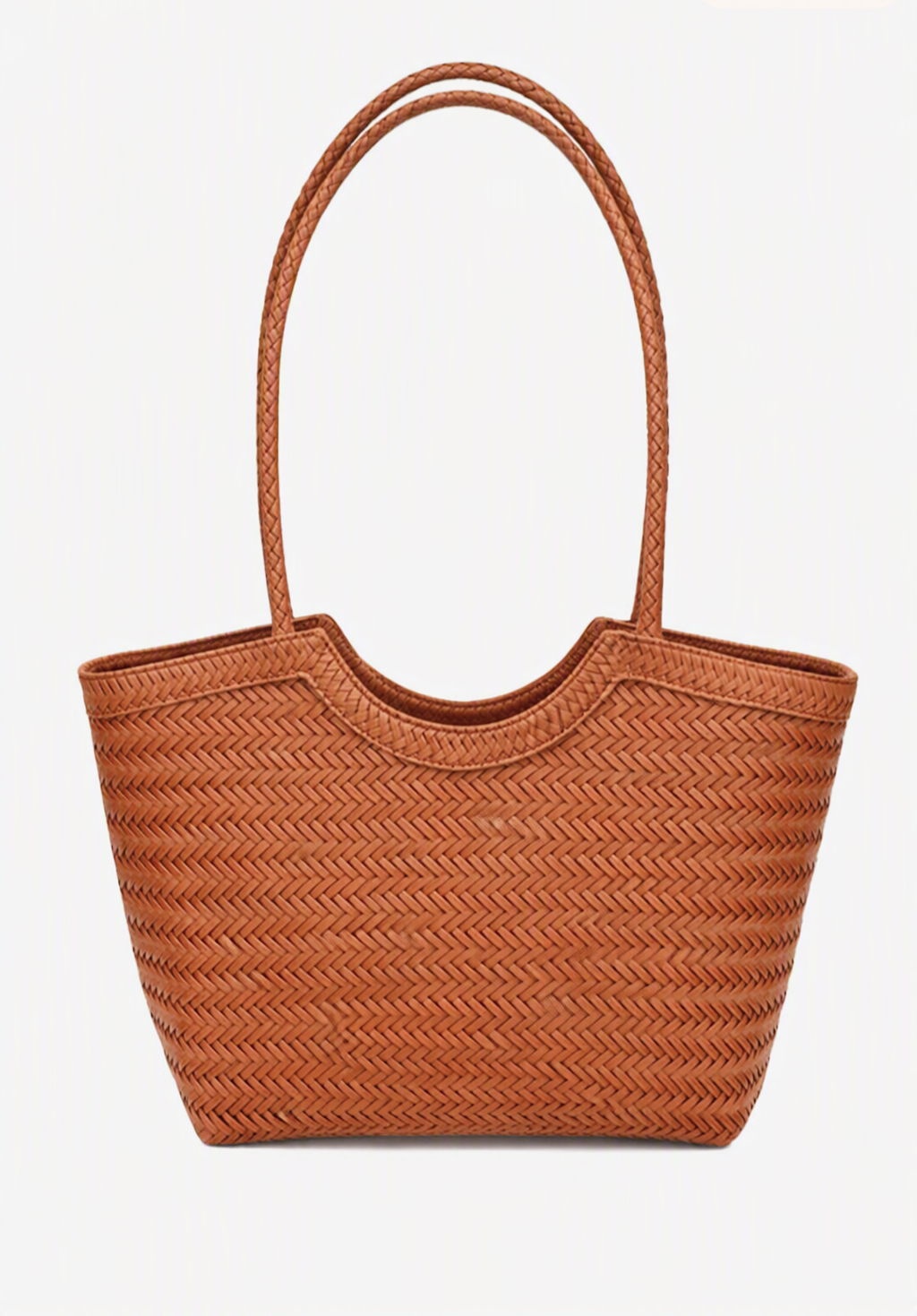 Anna Woven Faux Leather Bag