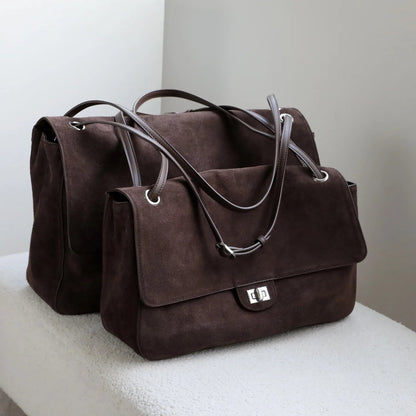 Olivia Frosted Leather Retro Tote Bag