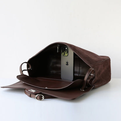 Olivia Frosted Leather Retro Tote Bag