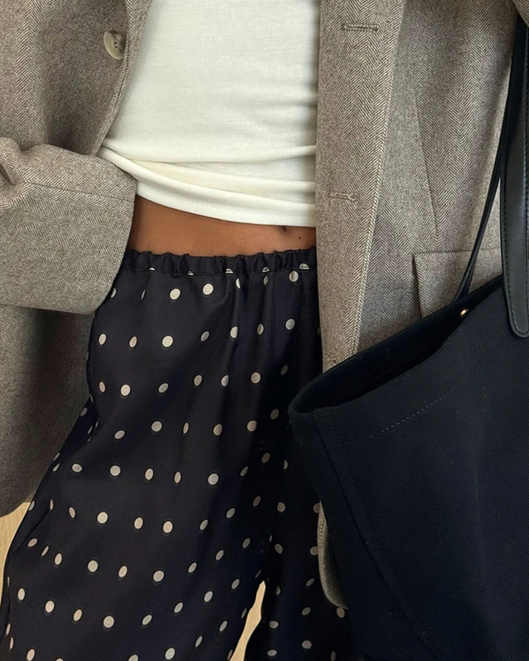 Catalina Polka Dot Satin Pants