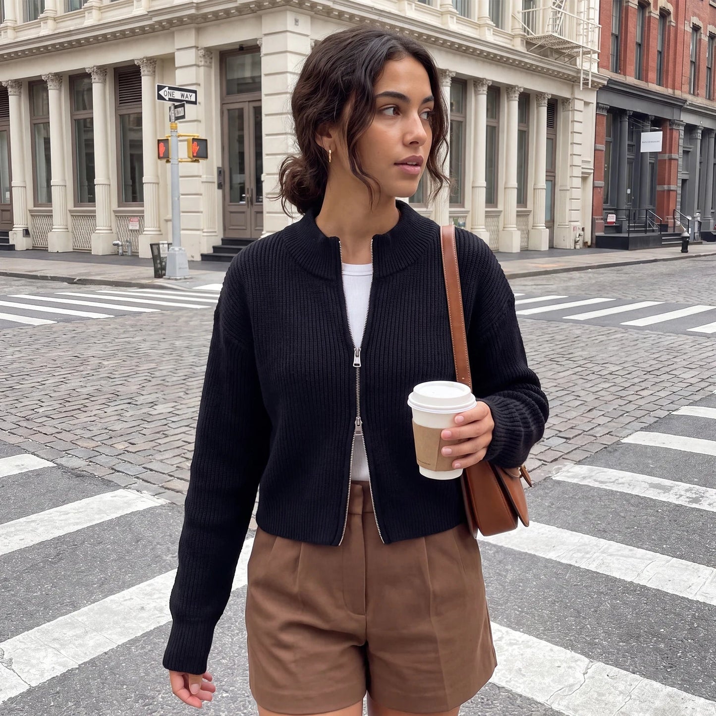 Esther Double Zip Knit Cardigan