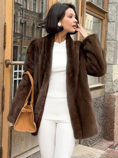 Daniela Belted Faux Fur Jacket