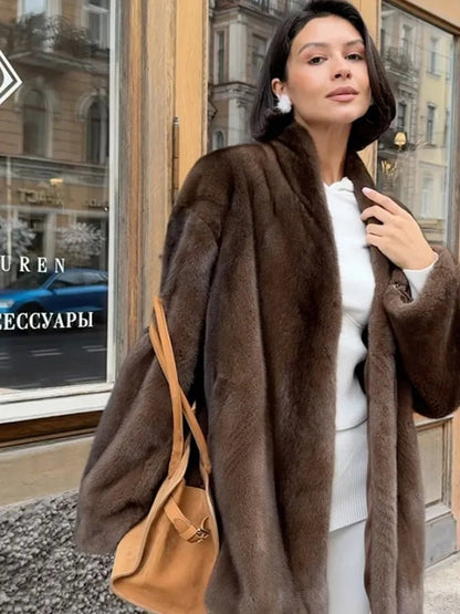 Daniela Belted Faux Fur Jacket