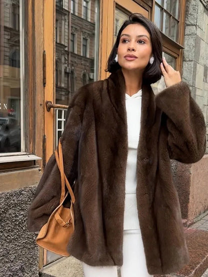 Daniela Belted Faux Fur Jacket