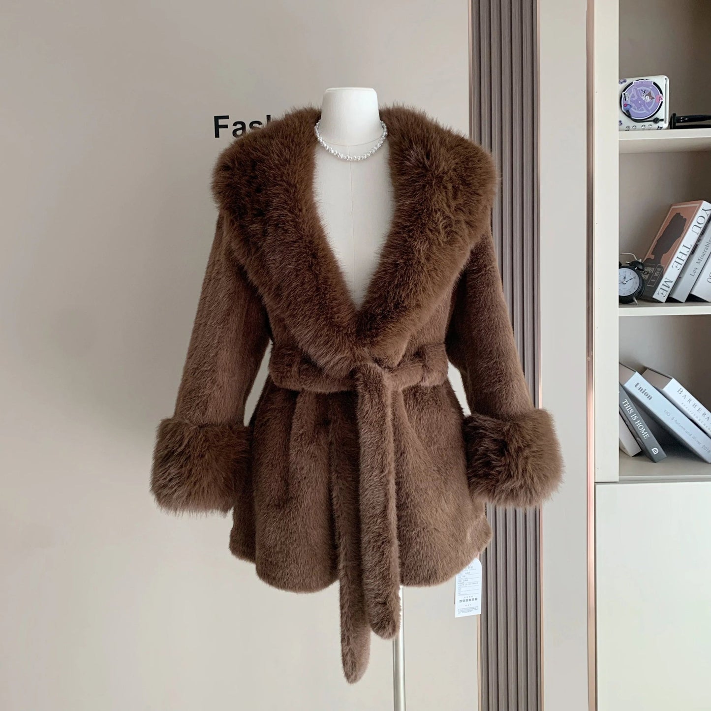 Miriam Faux Fur Trim Coat