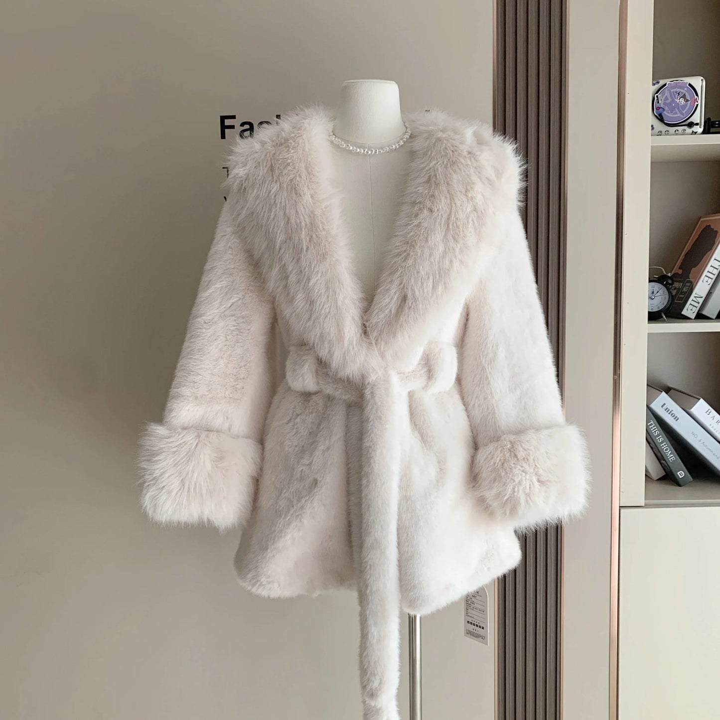 Miriam Faux Fur Trim Coat