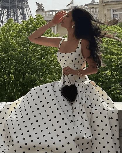 Martha Polka Dot Midi Dress