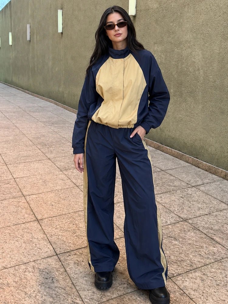 Nora Patchwork Nylon Tracksuit