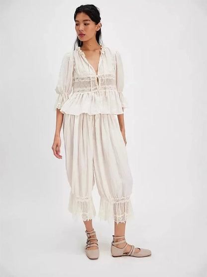 Jasmine Lace Lantern Suit