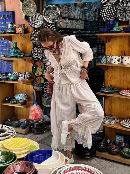Jasmine Lace Lantern Suit