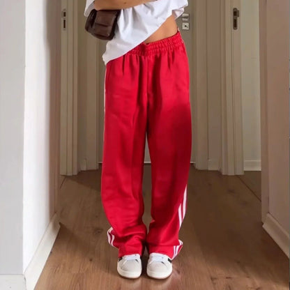 Lily Striped Drawstring Sweatpants