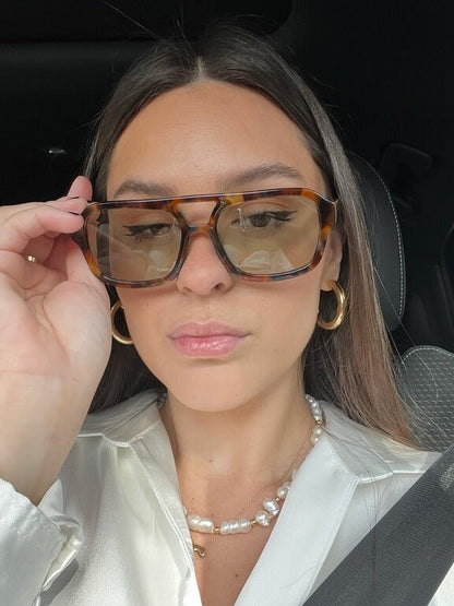 Jenny Oversized Cat-Eye Sunglasses