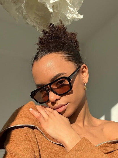 Jenny Oversized Cat-Eye Sunglasses