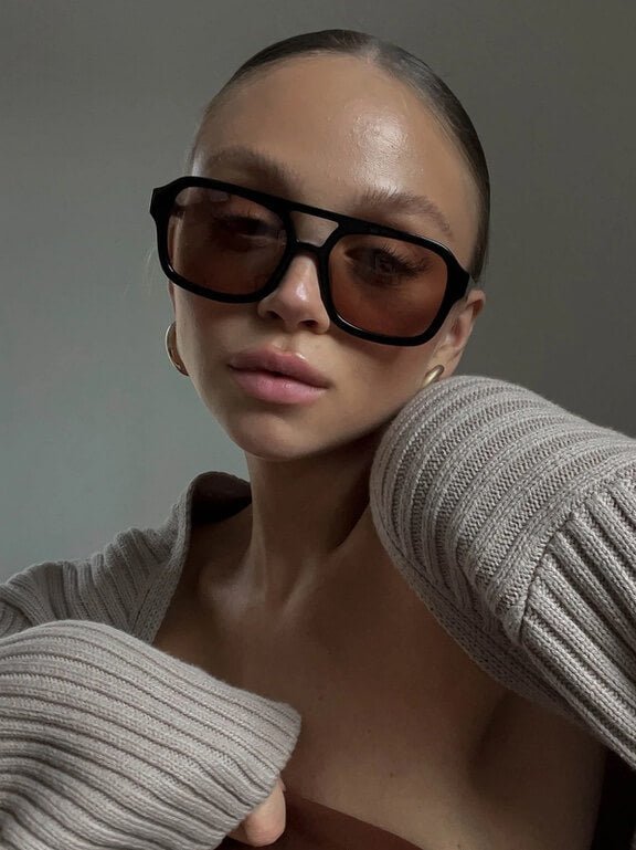 Jenny Oversized Cat-Eye Sunglasses