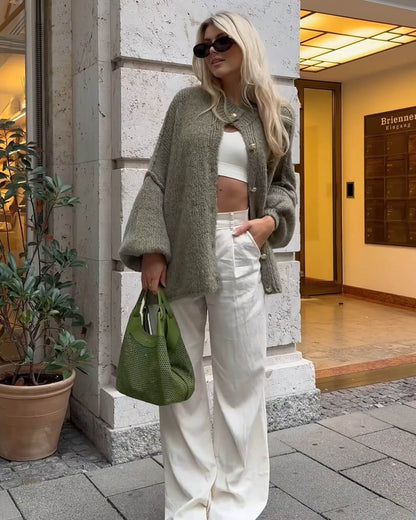 Lisa Long Cardigan Knit