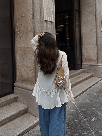 Noor Hollowed Out Cardigan