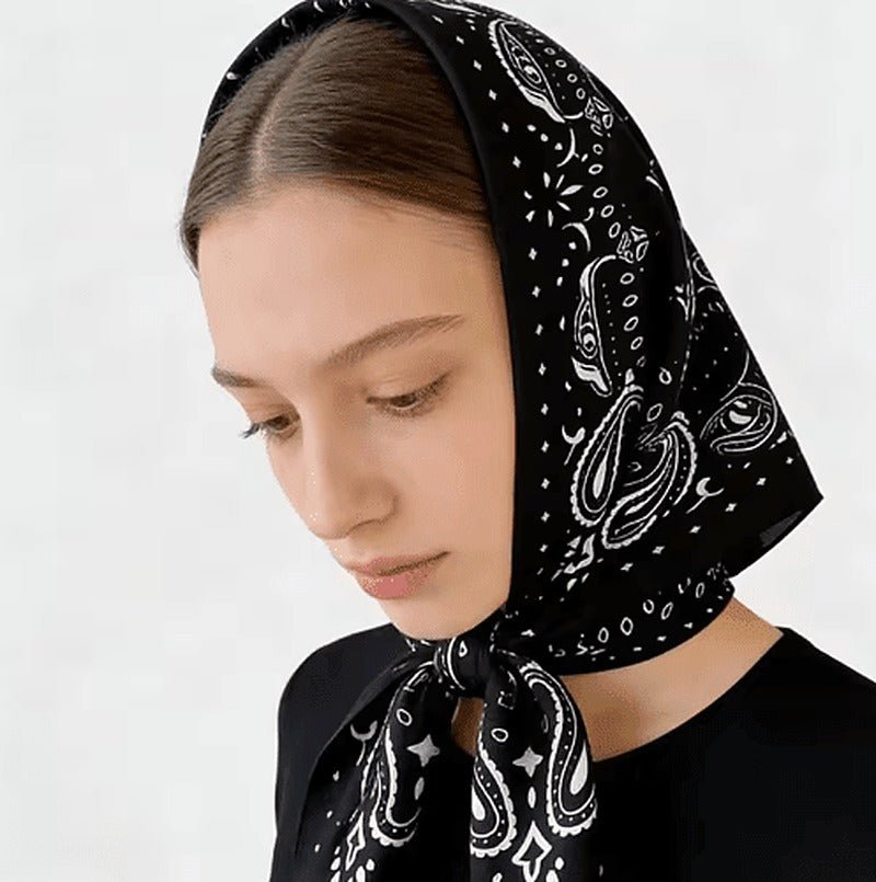 SOKYND Adaure Paisley Knitted Bandana Scarf AccessoriesSOKYND-744855-BLA-ONESIZ-15479BlackOne Size