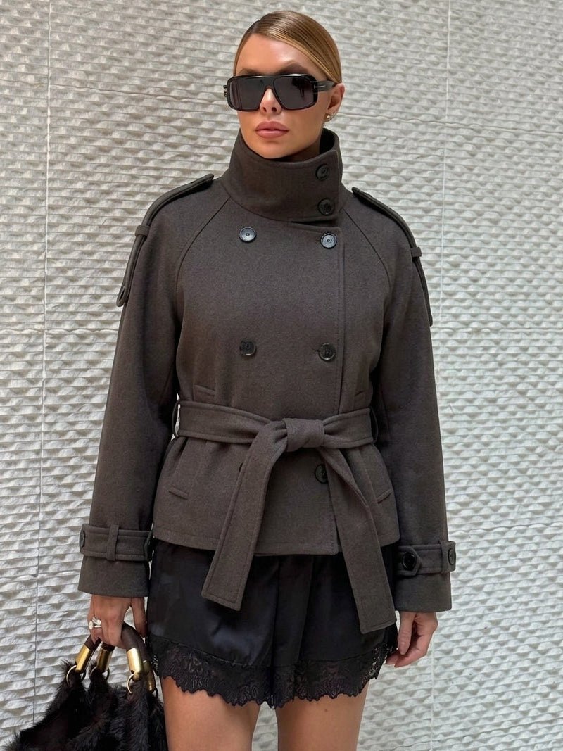 SOKYND Alicia Double Breasted Belted Coat CoatSOKYND-348759-S-OS-32375S