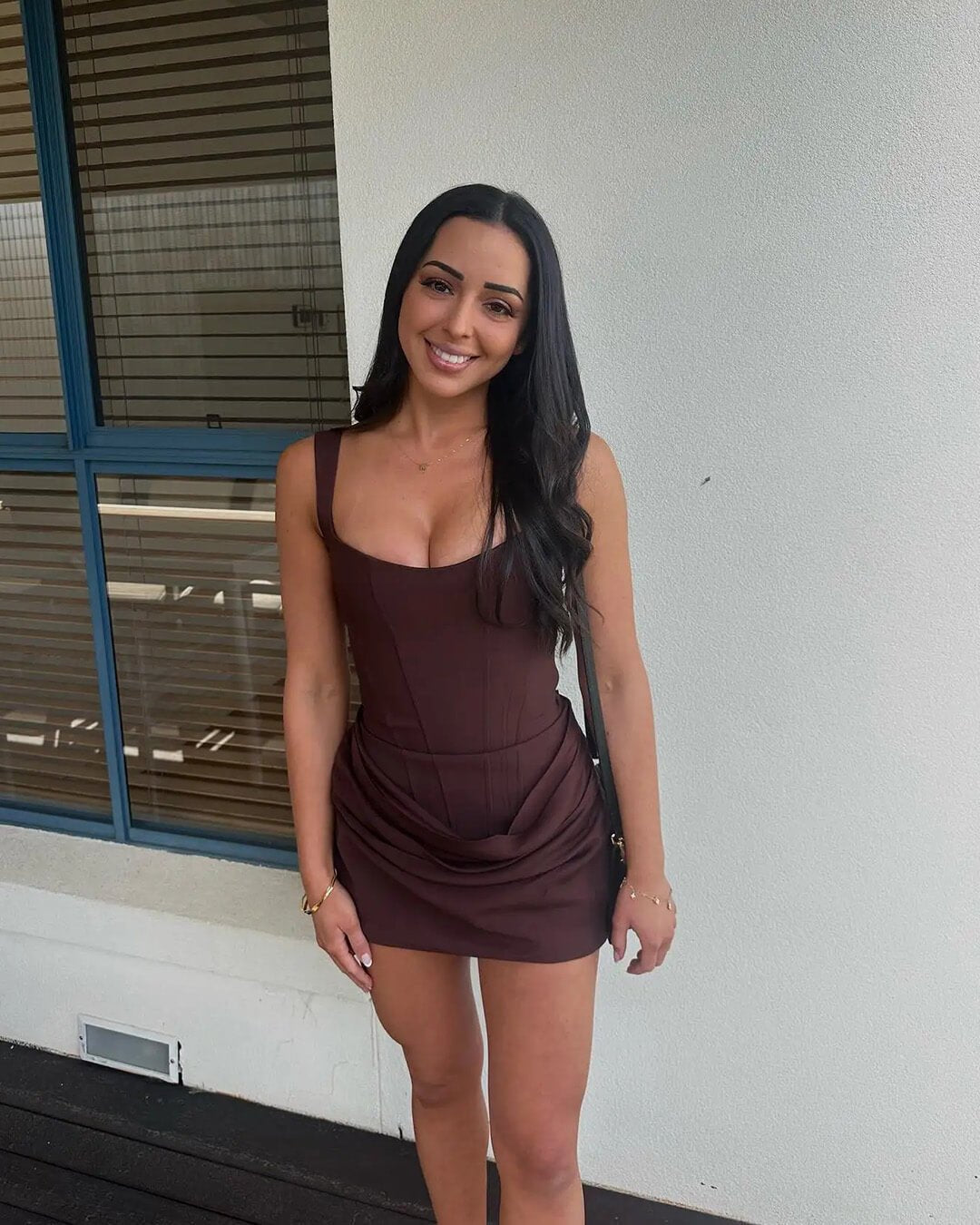 SOKYND Amari Sleeveless Mini Dress Dressesgh1774219786692561919BrownS