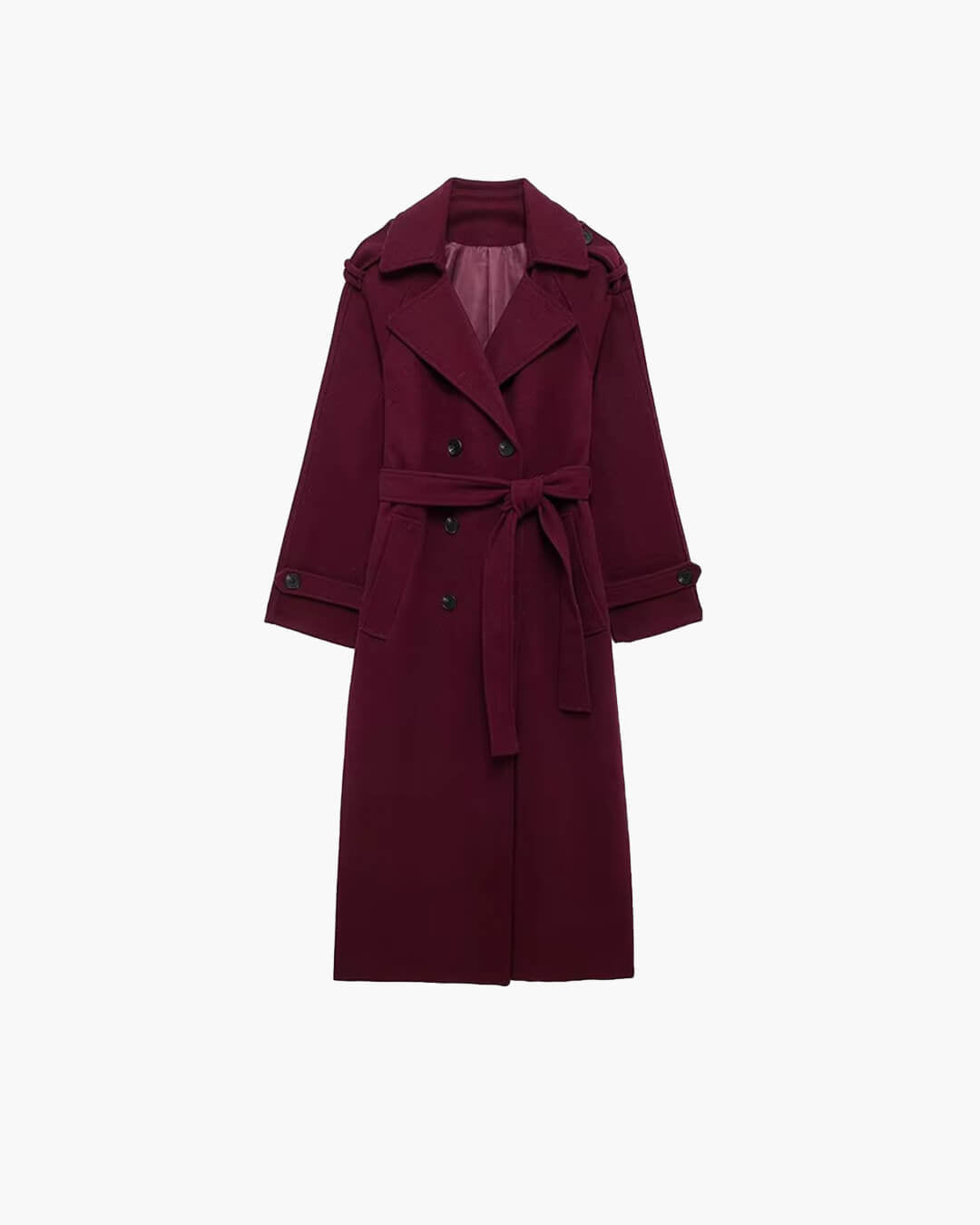 SOKYND Amelia Autumn Winter Coat Coats & JacketsBurgundyS