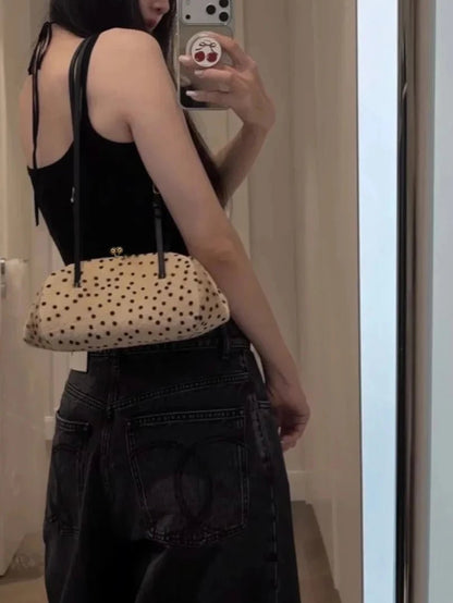 SOKYND Anna Cheetah Faux Fur Shoulder Bag BagSOKYND-427991-BEI-28-67735Beige28x13x12cm