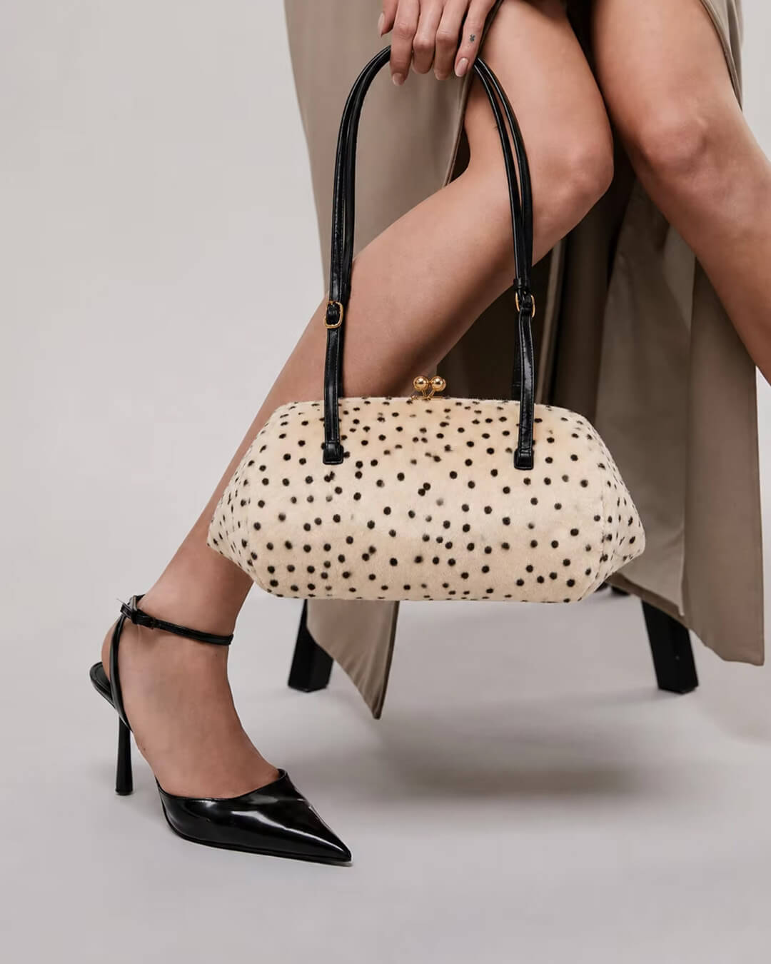 SOKYND Anna Cheetah Faux Fur Shoulder Bag BagSOKYND-427991-BEI-28-67735Beige28x13x12cm