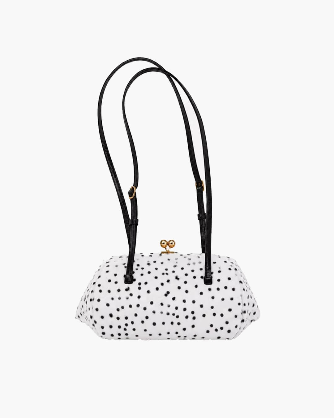 SOKYND Anna Cheetah Faux Fur Shoulder Bag BagSOKYND-427991-WHI-28-00503White28x13x12cm