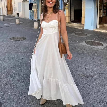 SOKYND Anna Flowing Tiered Midi Dress DressSOKYND-228439-WHI-XS-01271WhiteXS