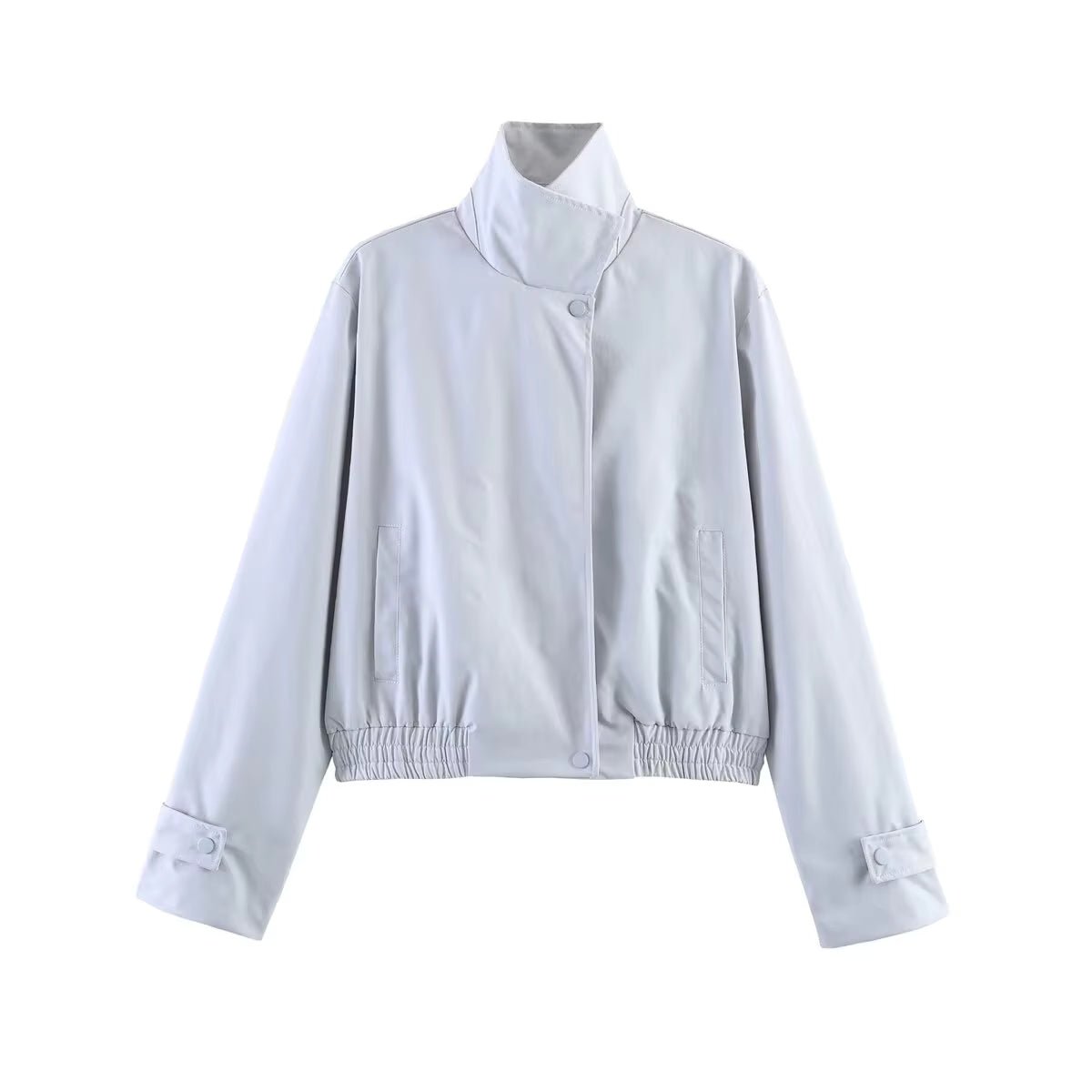 SOKYND Anne High Neck Zip Jacket JacketSOKYND-111575-LIG-S-40279Light BlueS